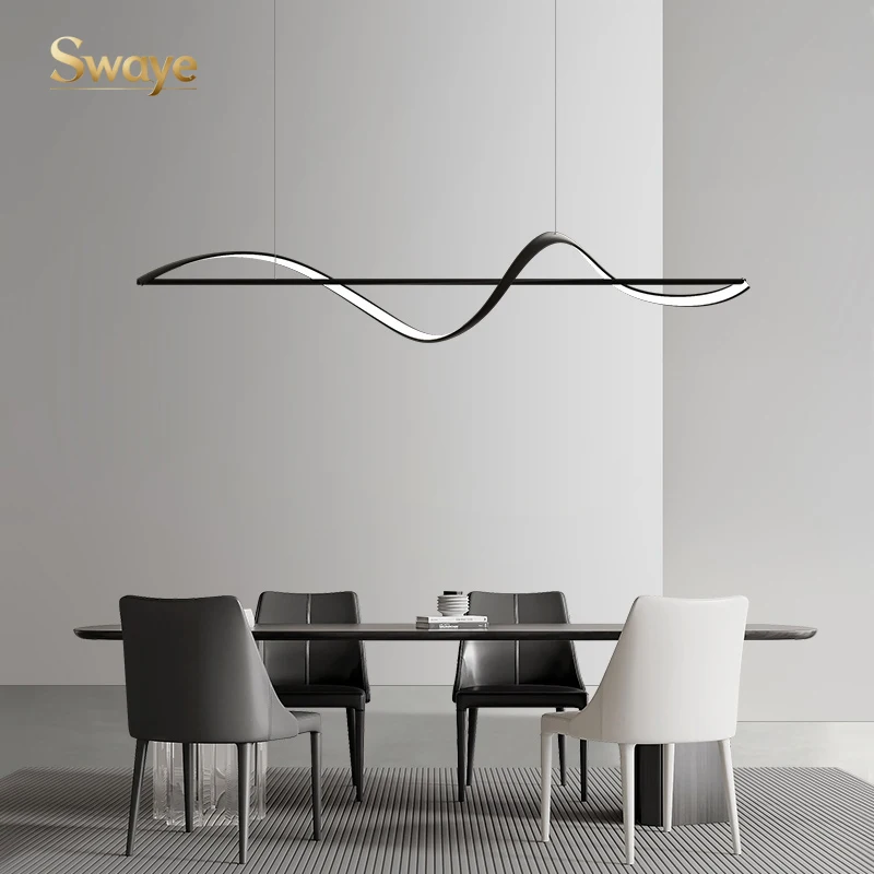 

Скандинавские современные светодиодные минималистичные люстры, металлический подвесной светильник, украшение дома для гостиной, столовой, подвесные светильники для бара в помещении