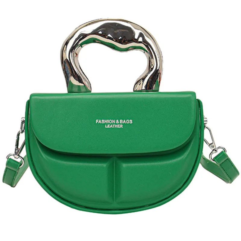 Half Round Messenger Bag Women's One Shoulder Handheld Casual New Fashion Handbags For Women Purse Crossbody High Quality Luxury