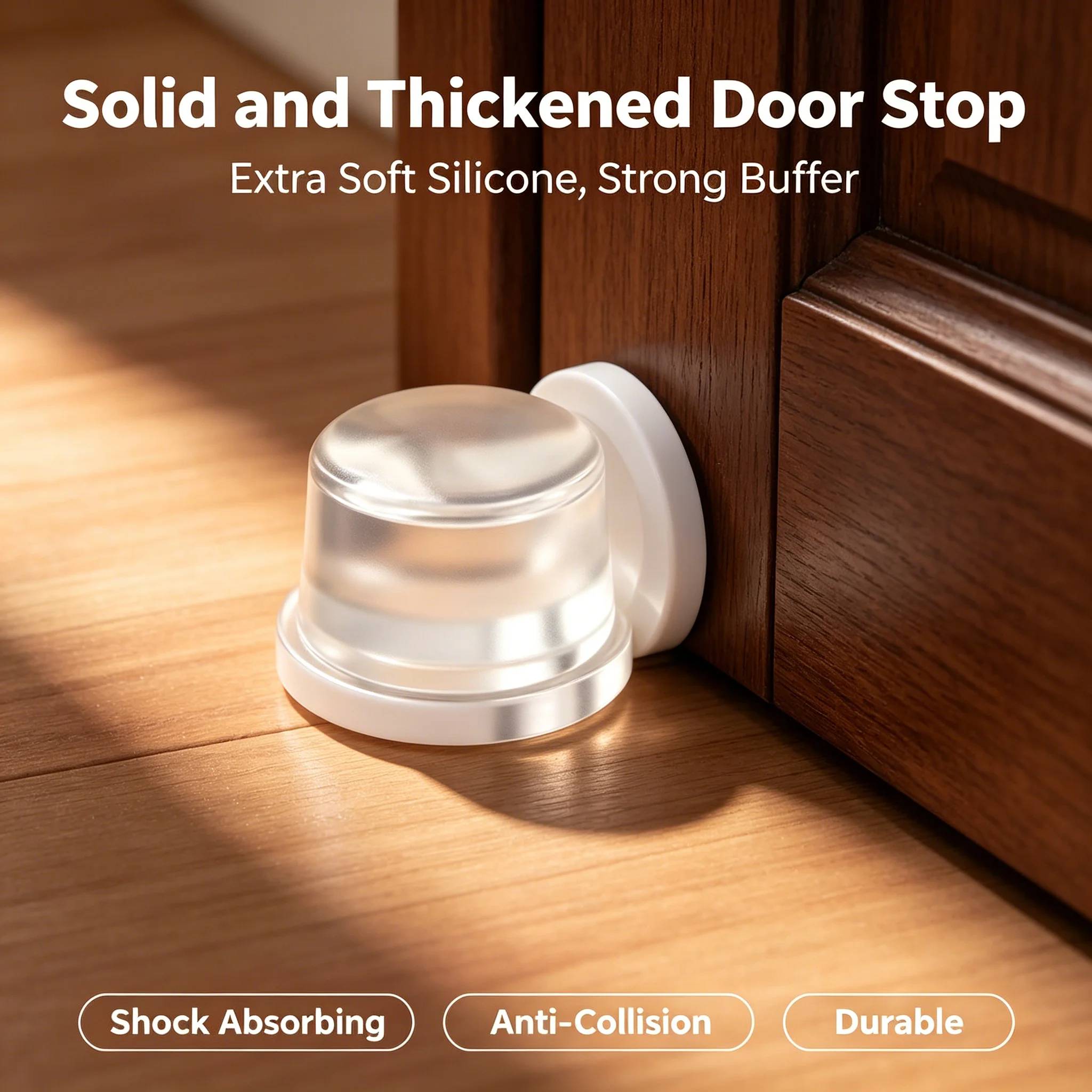 Transparent Non‑slip Door Bumper Silicone Gel Floor Door Stops Muffler Wall Protection Furniture Protector Pad