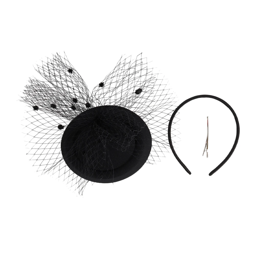 

Fascinator Hats for Women Tea Party Hat Dress Wool Headb s Fashionable Fascinators Hair Clips Vintage Net Mesh Photographic