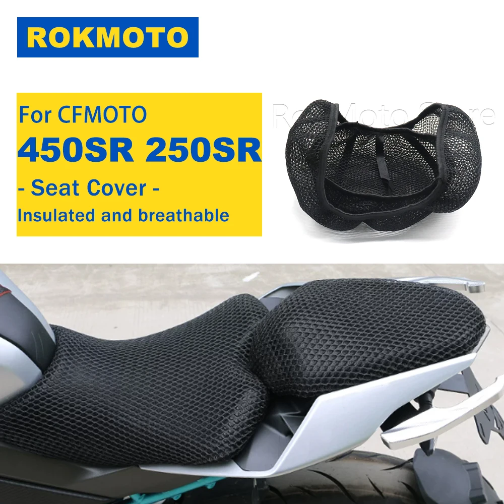 For CFMOTO 450SR 250SR 250 450 SR Motorcycle Accessories Protecting Cushion Seat Cover Breathable Comfortable 3D Mesh Seat Cover
