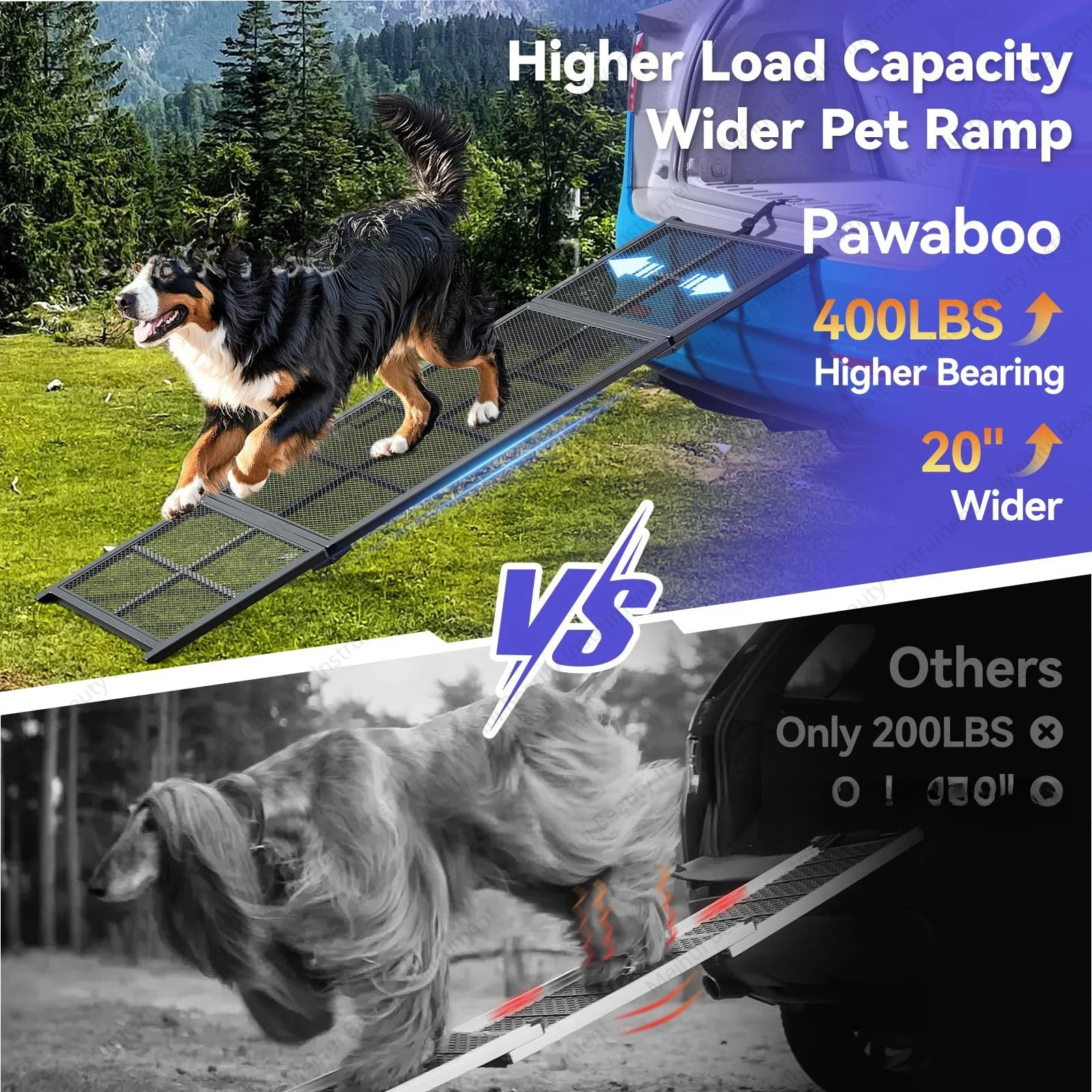 Car Pet Ladder Metal Foldable Portable Dog Ladder Pet Stair Ramp