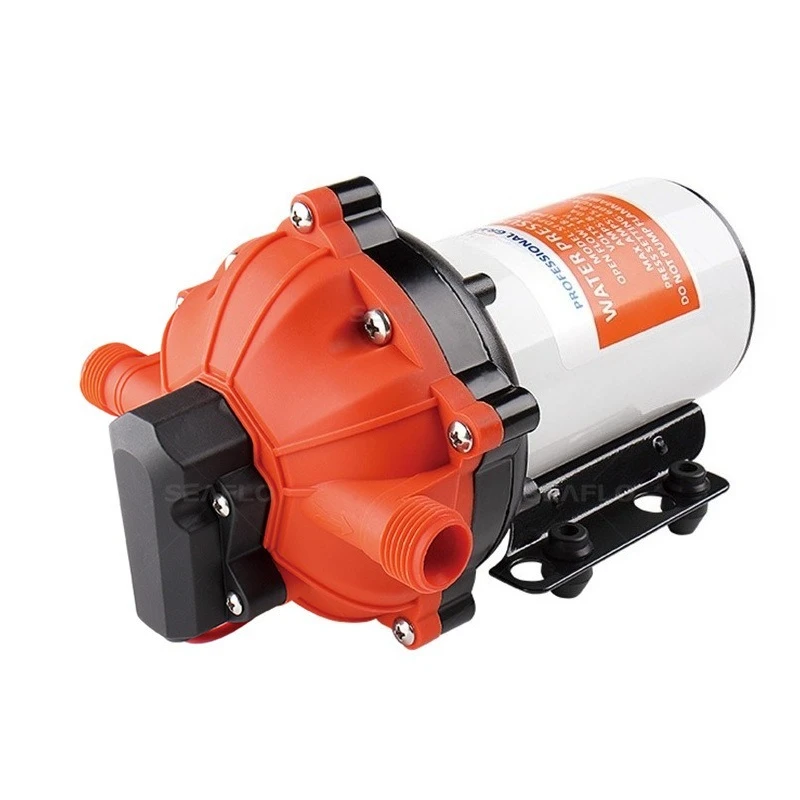 DC Diaphragm Booster Water Pump 12V/24V, Self Priming Automatic Water Pressure Pump for RV Camper Yacht Marine Boat