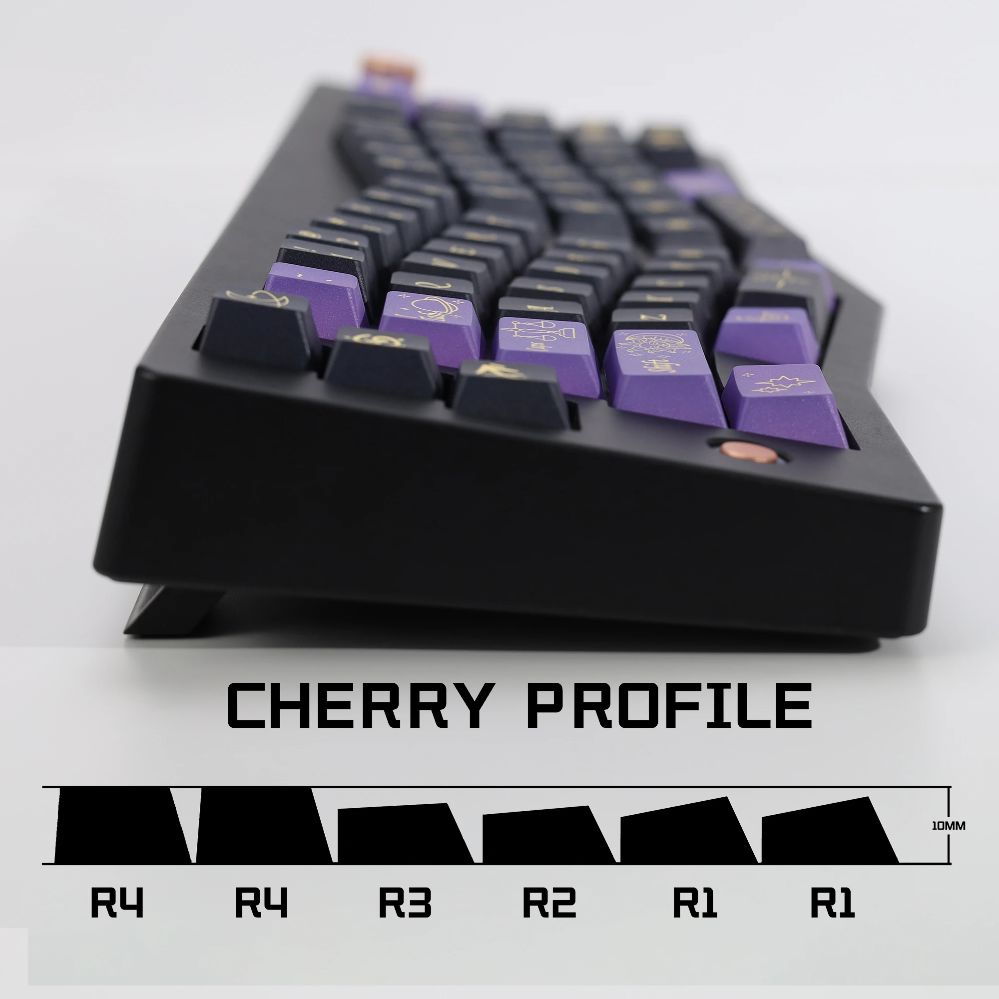 KBDiy Stardust Prelude Keycaps Retro Cherry Profile Alice PBT