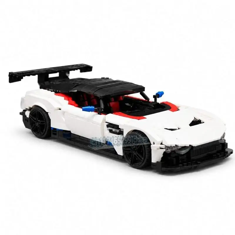 NEW 1137PCS British Limited Track Hypercar MOC Model DIY Assembled Building Bricks High-Speed Performance Racing Display Gifts