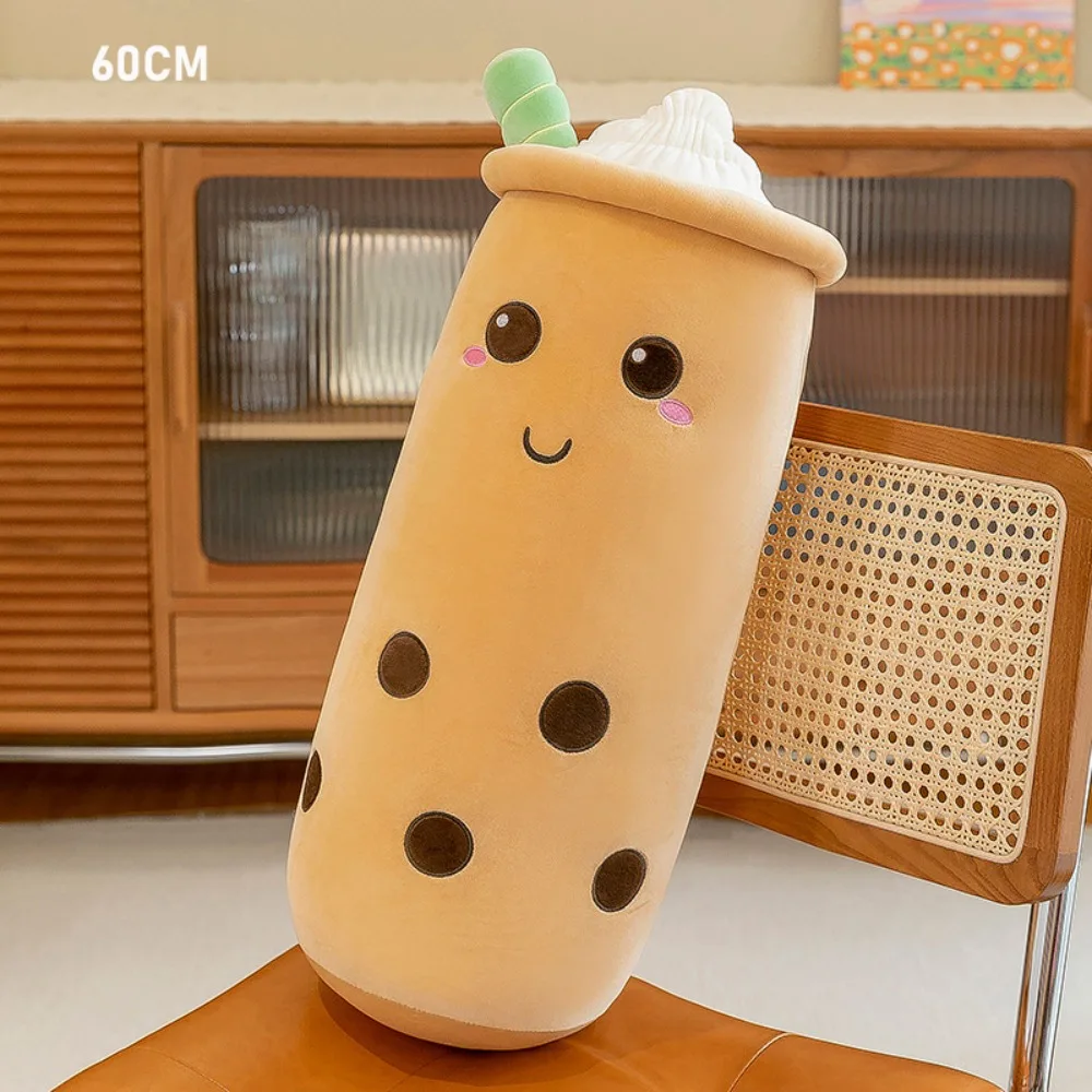 Trendy 40/60cm Boba Milk Tea Plush Toys Soft Plump Hug Pillow Not Easily Deformed Cute Tea Cups Dolls