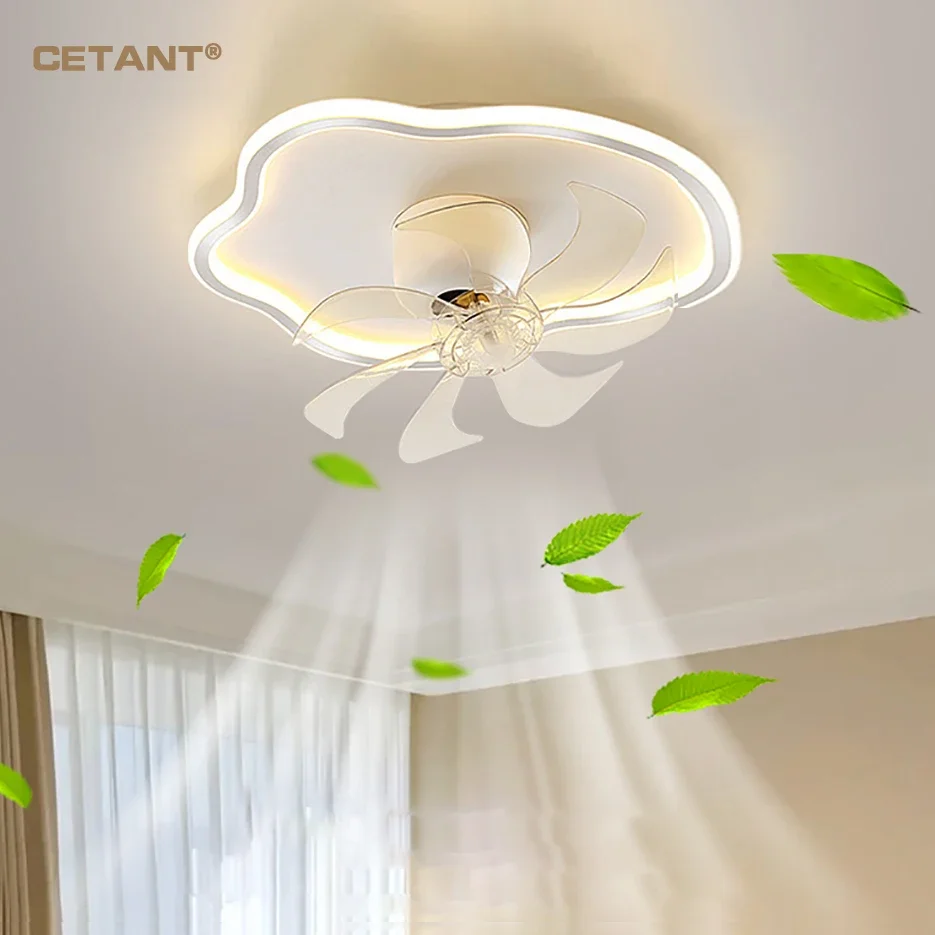 

Modern LED Fan Ceiling Light 360 Degree Swing Head Mute Fan Lamp For Study Bedrooms Living Rooms children's room Home Decoration
