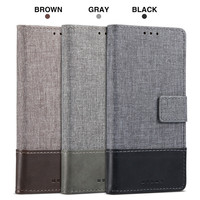 For Xiaomi Mi 5C/Mi A2 LITE For Redmi 6 PRO Mix Colour Canvas Cloth PU Leather Flip Case Cover Stand Wallet Card Pockets Shell