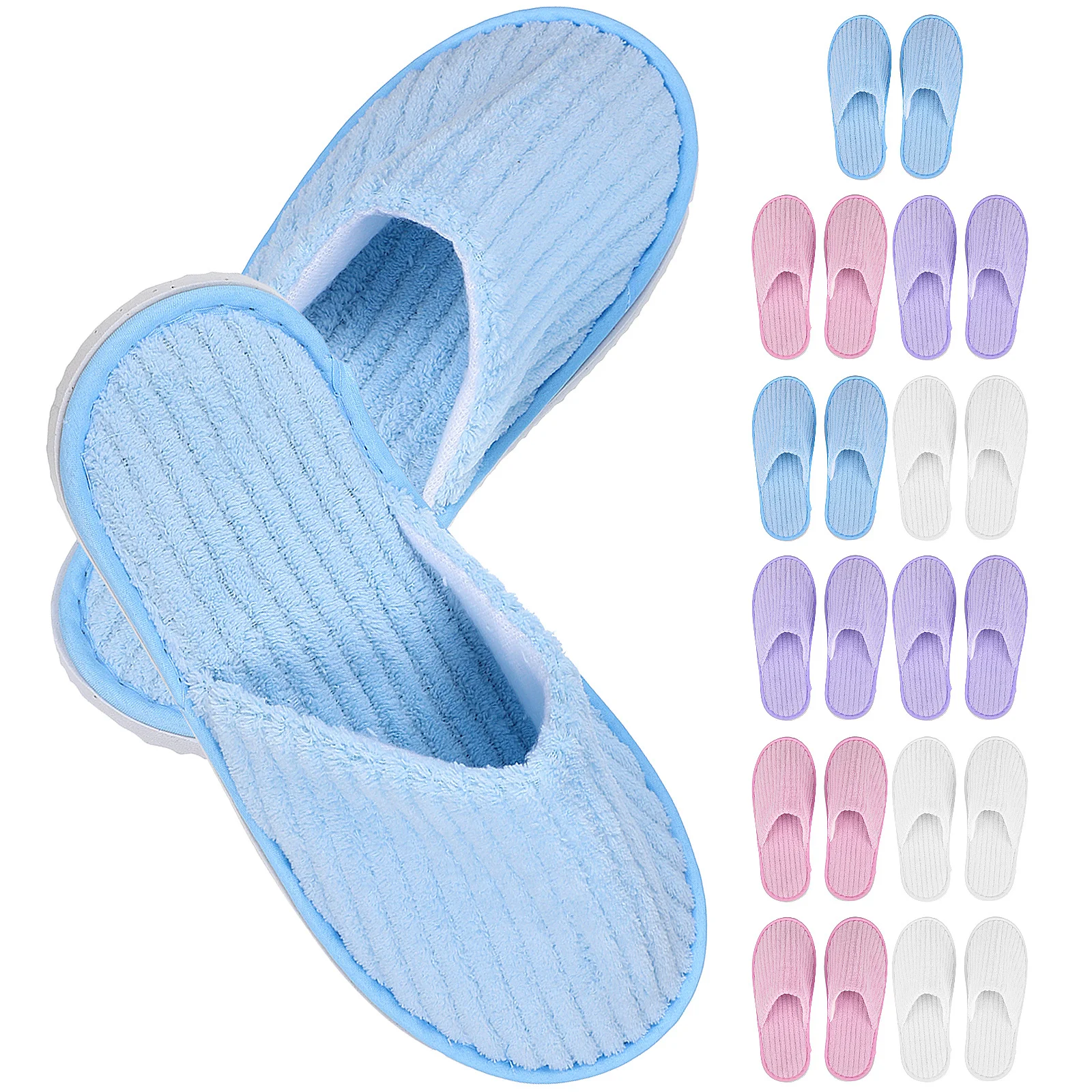 12 paia di pantofole usa e getta antiscivolo scarpe per gli ospiti leggere hotel spa salone casa pedicure uso pantofole usa e getta