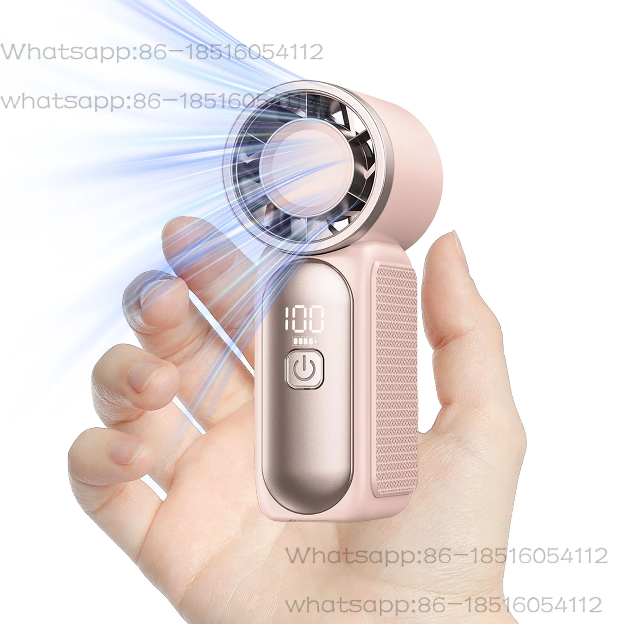 Mini Handheld Fan 3600mAh High-Speed Portable Turbo Pocket Fan for Outdoor Travel