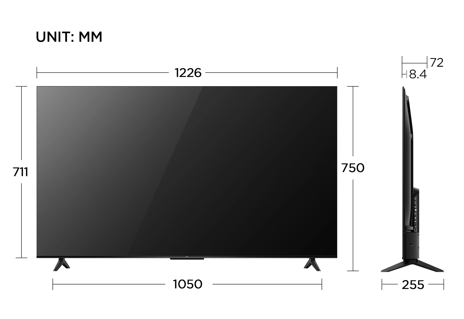 TCL 55 ''P69B/P69K serie 4K Ultra HD HDR Smart TV asistente de Google TV, Audio Dolby, HDR10 para el hogar sala de estar dormitorio Oficina
