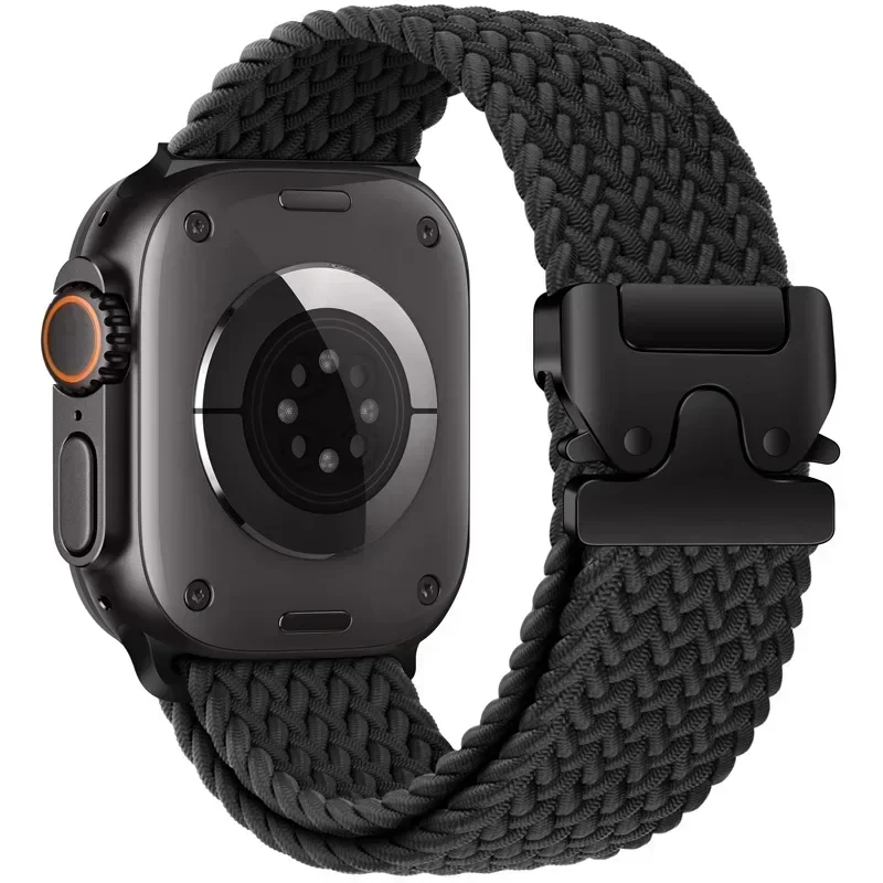 Braided Band For Apple Watch Ultra 2 49mm Straps 44mm 46mm 42mm 40mm 45mm 41mm 38mm Bracelet IWatch Series 10 9 8 7 SE 6 5 bands
