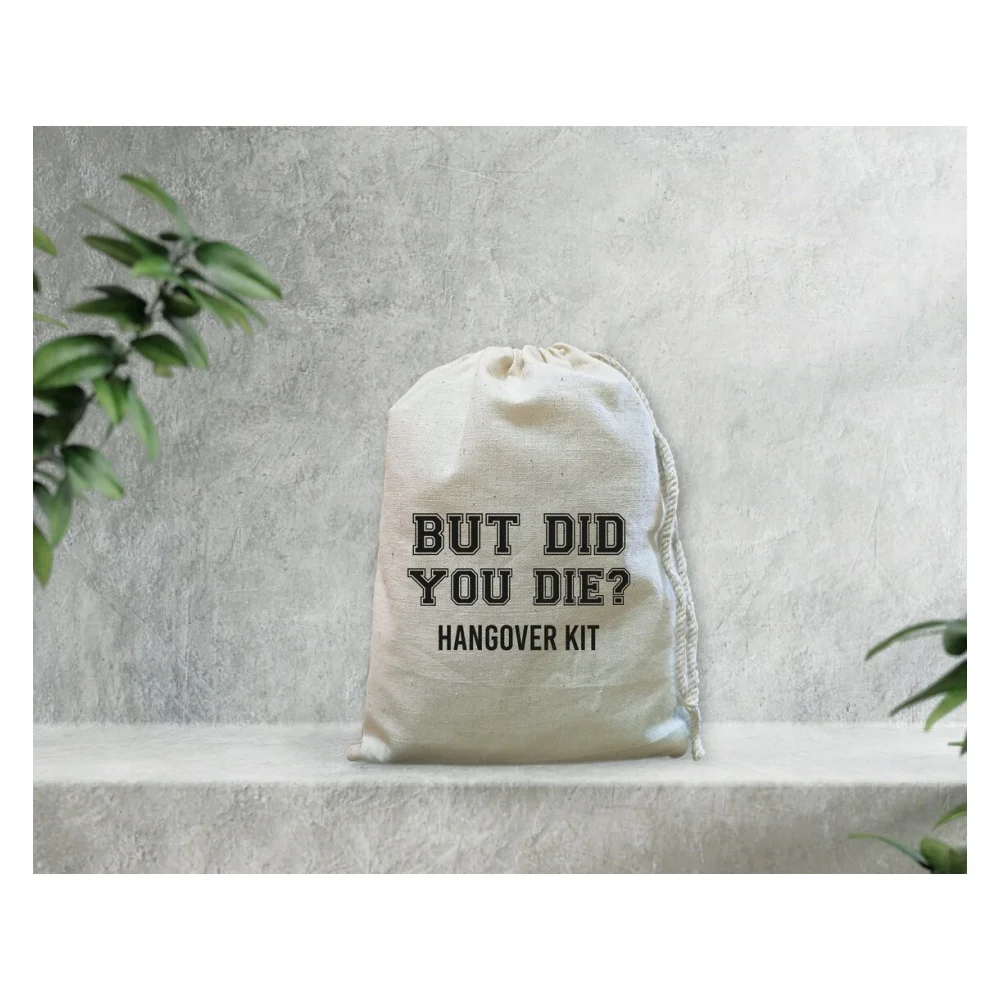 20pcs But Did You Die? - But Did You Die Hangover Kit - Hangover Recovery Kit - But Did You Die Bag - Custom Bachelorette Bags