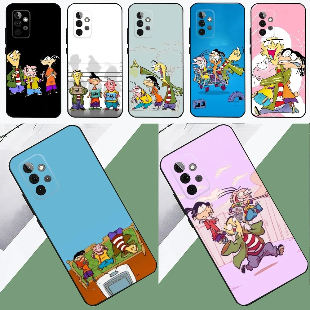 Cartoon E-Ed Edd N Eddy  Phone Case For SamsungS24,23,22,21,S20 ,Pro10,S30Plus,S9,20lite Ultra Black Cover