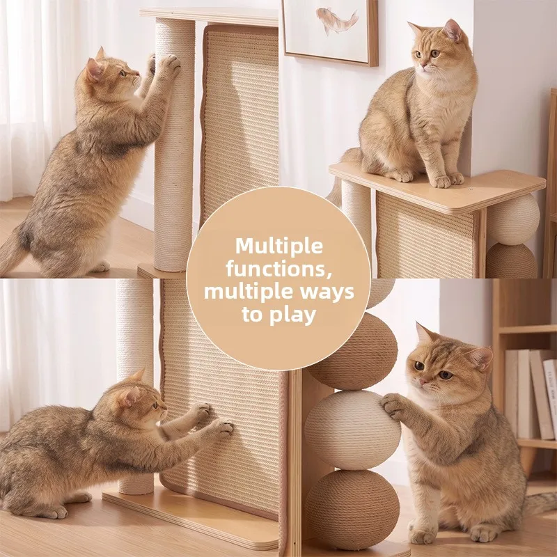 Cat Tree with Scratcher, Durable Sofa and Wall Corner Protector, Pet Accessory
