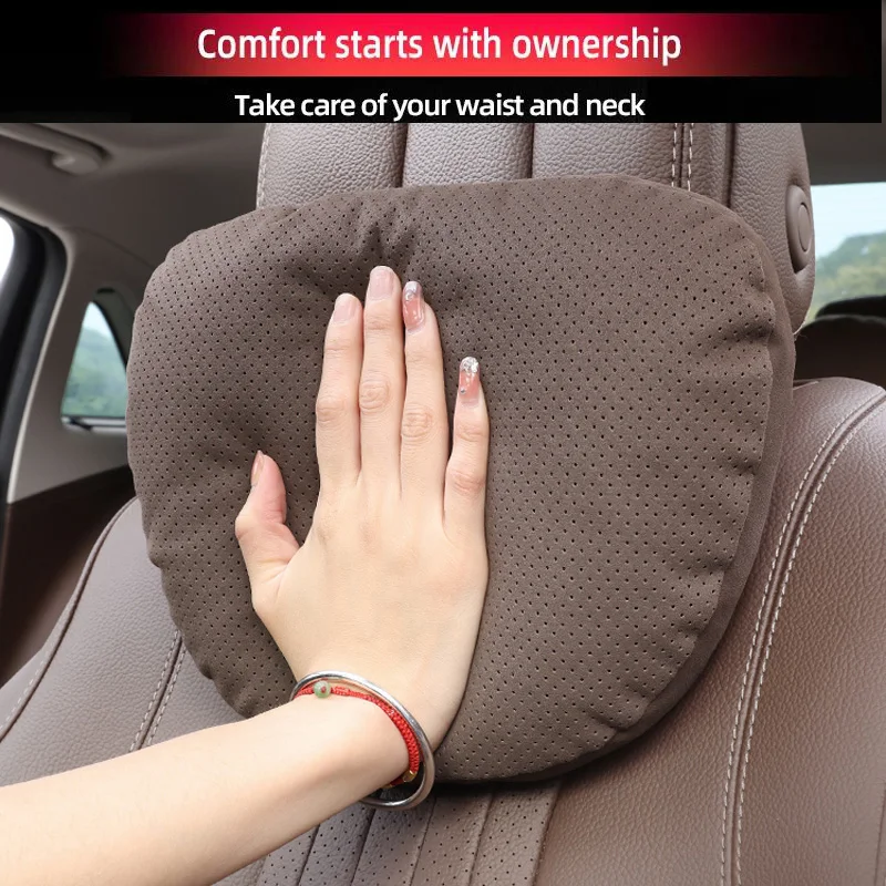 

Высококачественная Автомобильная подушка для шеи для Mercedes Benz Maybach, дышащая поддержка для отверстий, подголовник, автомобильные поясничные подушки, аксессуары для интерьера