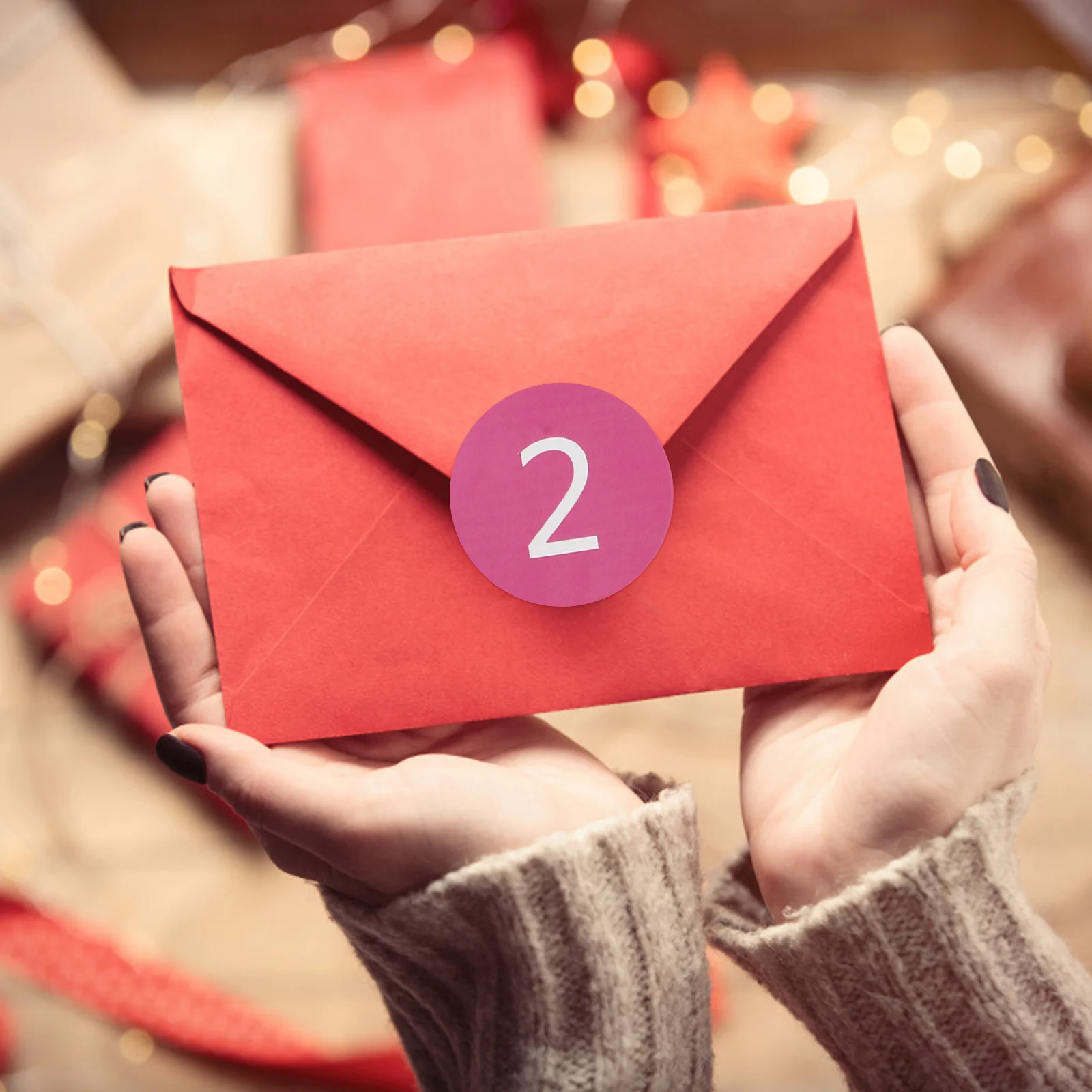 

5 Sheets PVC Colorful Round Number Pasters Self-Adhesive Removable for Envelope Sealing Gift Wrapping DIY Handmade