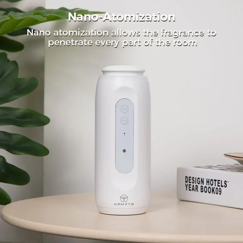 Máquina difusora de aroma sin agua NAMSTE, difusor de aceites aromáticos tipo enchufe, Control Bluetooth, dispositivo de fragancia inteligente para el hogar y el Hotel