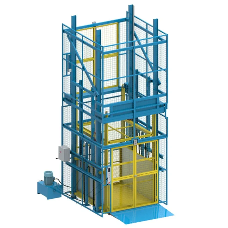 

Customization 1-5 Tons Hydraulic Lift Cargo Elevator Outdoor Three-layer Color Tile Load Lift Platform