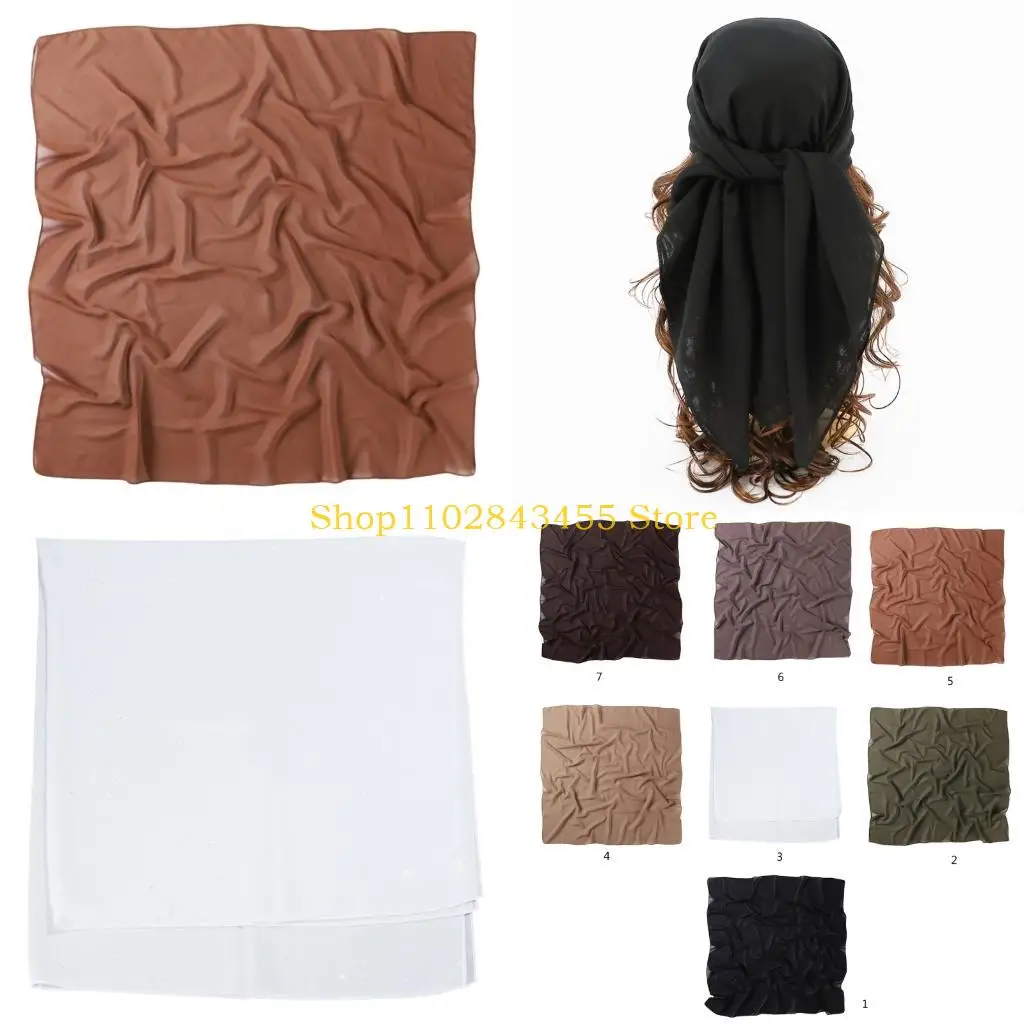 

49MC Платок для пожилых людей Стильный женский шейный платок Зимние теплые шарфы Винтажный шарф