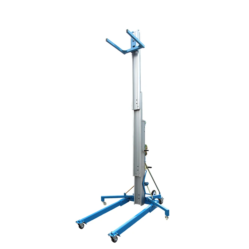 Hydraulic Aluminum Mini Scissor Lift Manual Man Lifter Cheap Price Drywall Ceiling Construction Indoor Building Work Platform