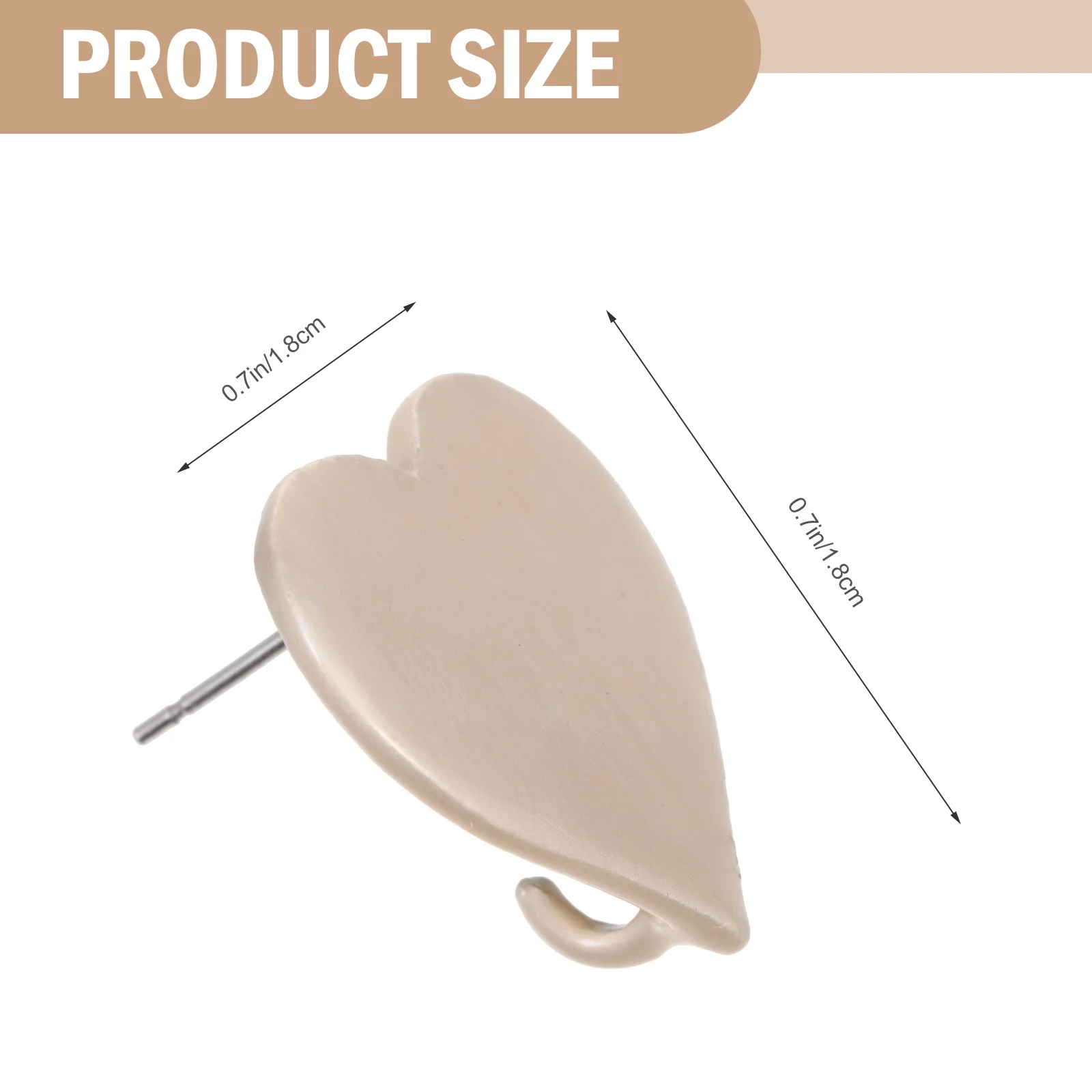 

10 Pcs Love Earrings DIY Decorative Stud Jewelry Making Findings Supplies Jewellery for Blank