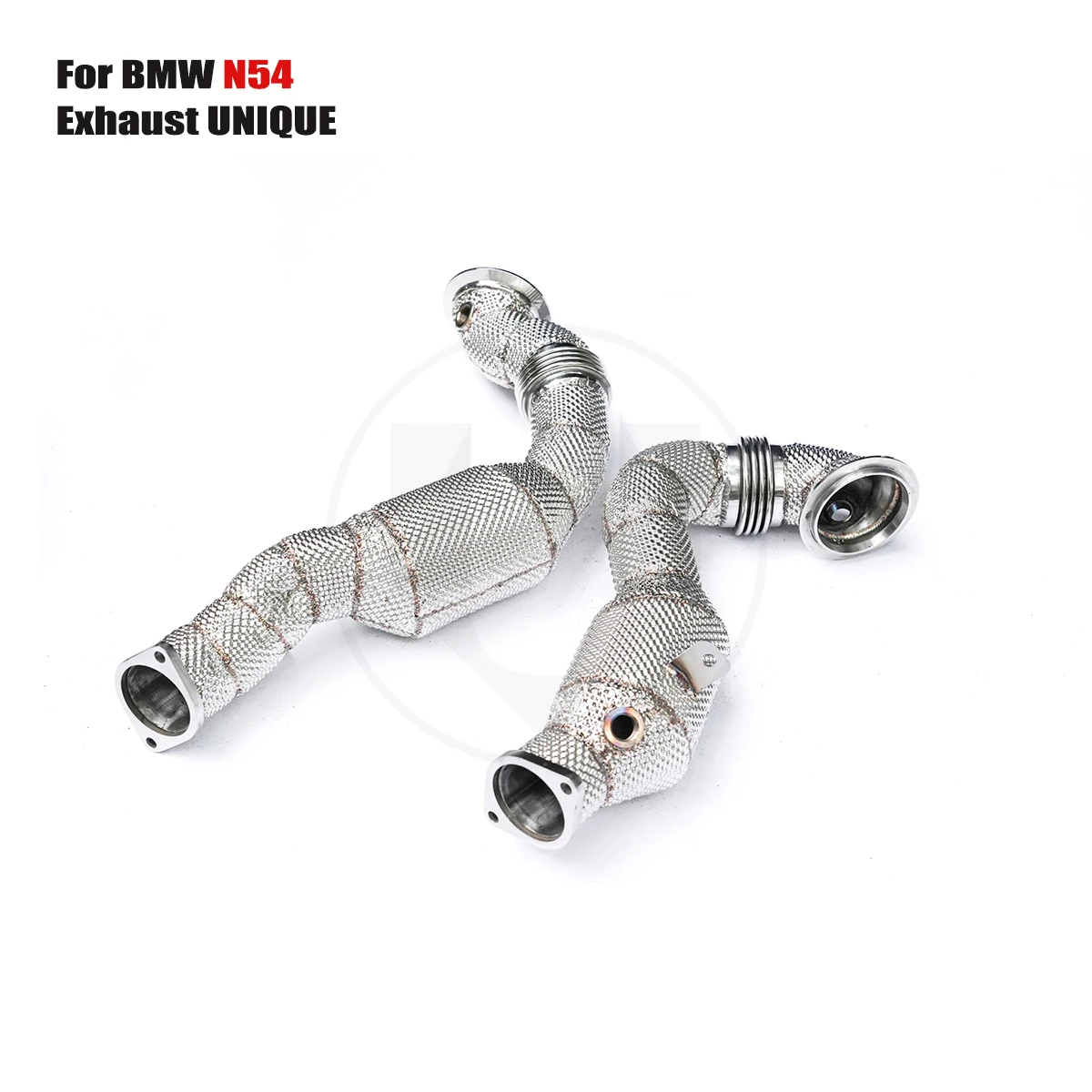 UNIQUE For 2009 BMW E90 335i N54 3.0T With insulator downpipe With cat/without cat exhaust pipe