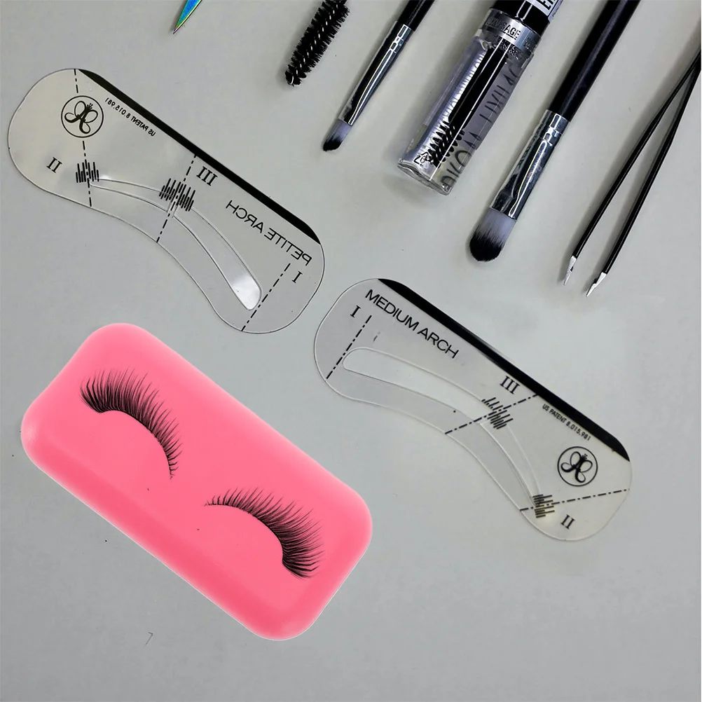 6 pezzi in silicone per innesto ciglia cuscinetti per fronte riutilizzabili supporto per ciglia finte strumenti per estensione ciglia forniture per estensione ciglia