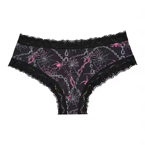 Underwear Women's Lace Edge Sexy Panties Gothic Style Lingerie Rose Skull Personalized Comfortable Breathable Triangle Pants - Image 7