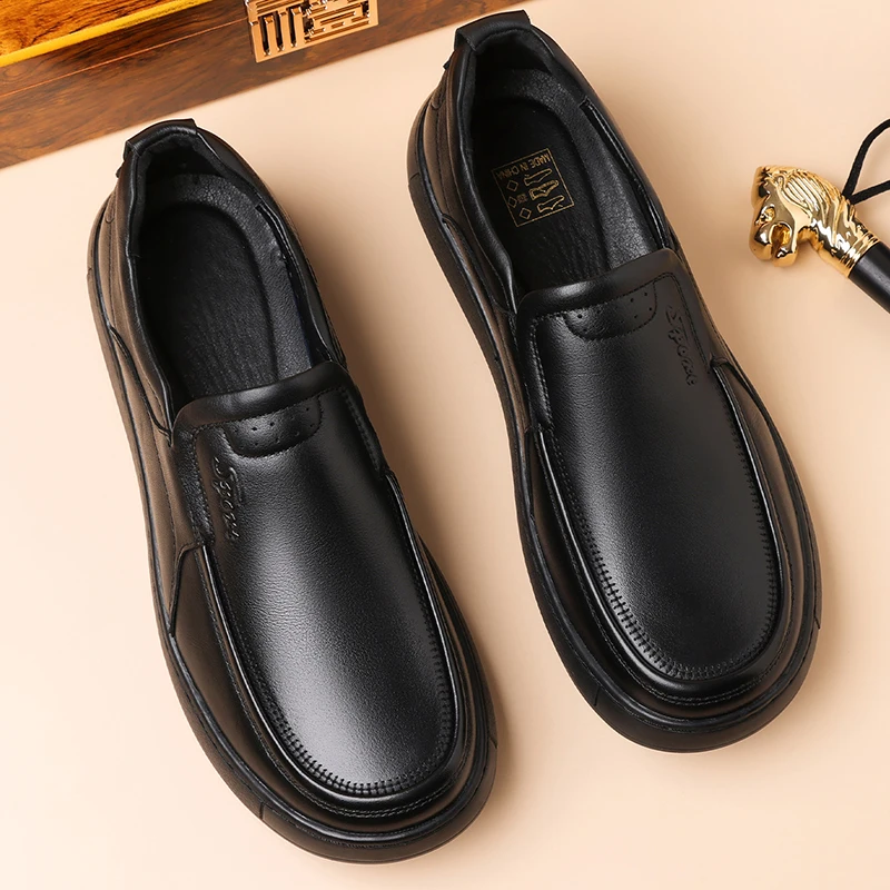 Men's Slip-on Loafers, Comfortable, Breathable & Anti-slip, Soft Sole Business Casual Shoes for Outdoor & Driving-HT2625