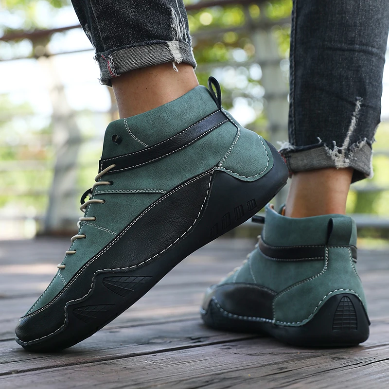 Ankle Boots Designer Luxury Brand Retro Fashion Lightweight Shock-absorbing Running Shoes Platform Boots Men Boat Shoe Sneakers