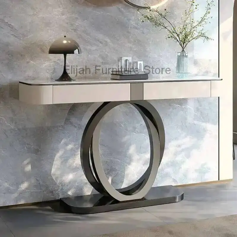 

Garden Round Hotel Corner Living Room Table Office Removable Table Nordic Classic Tisch Wohnzimer Entrance Hall Furniture