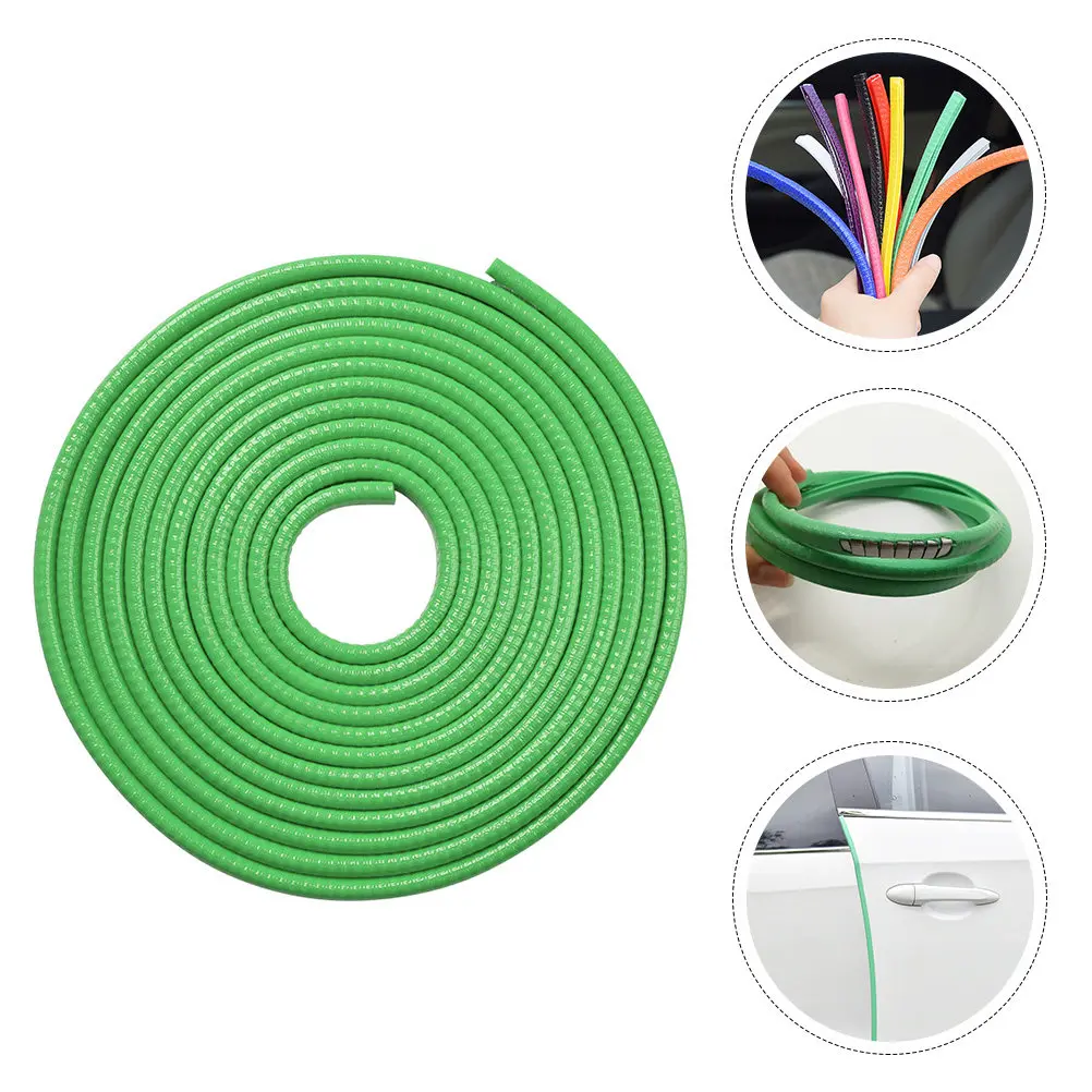 

Car Door Guards Trim Rubber Seal Protection Strip Green Car Exterior Accessories Anti-Collision Weatherproof Seal Strip