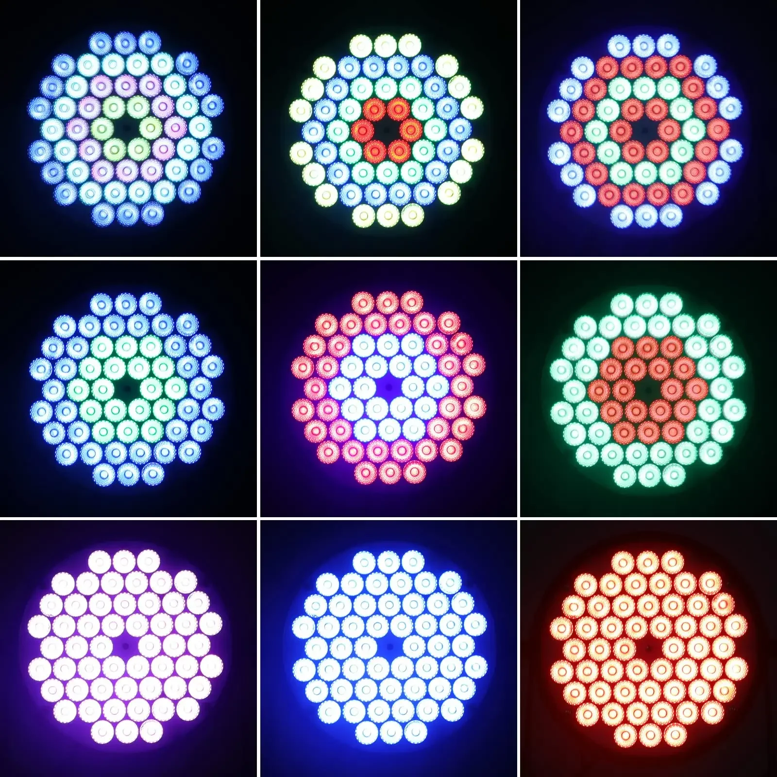 Big Dipper 54*3W RGB 3-IN-1 Professional Stage Lighting with Sound Activated Disco Light for Concert KTV Bars Party LPC017N 2Pcs