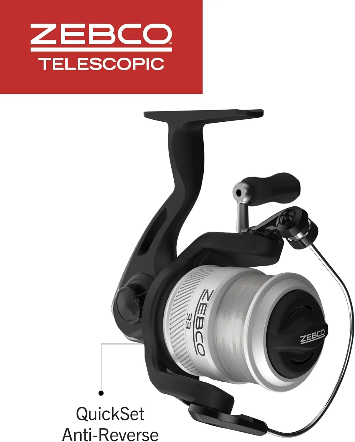 Combinazione canna da pesca telescopica e mulinello, estensibile da 6 piedi, pre-bobina con filo, ideale per principianti ed esperti