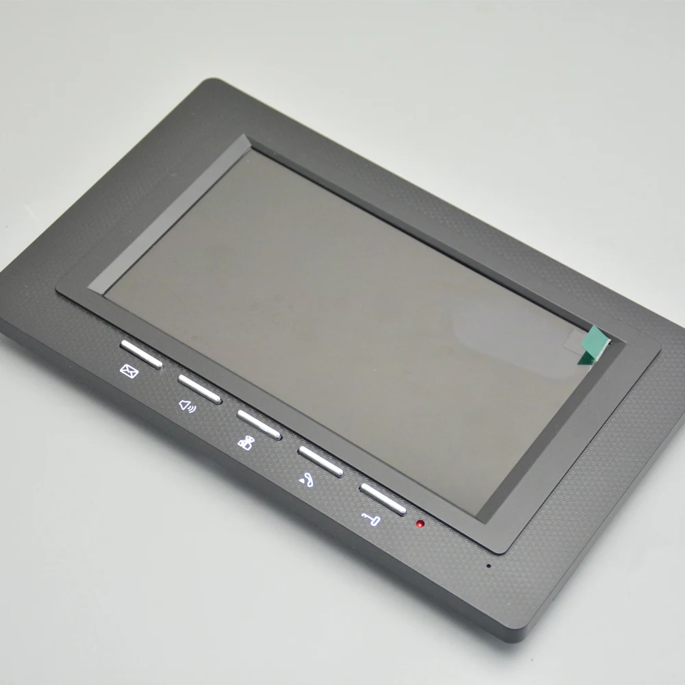 Videocitofono con display a 3 colori da 7 pollici, campanello per porta posteriore, scheda IC, sblocco, fotocamera impermeabile, visione notturna, installazione semplice