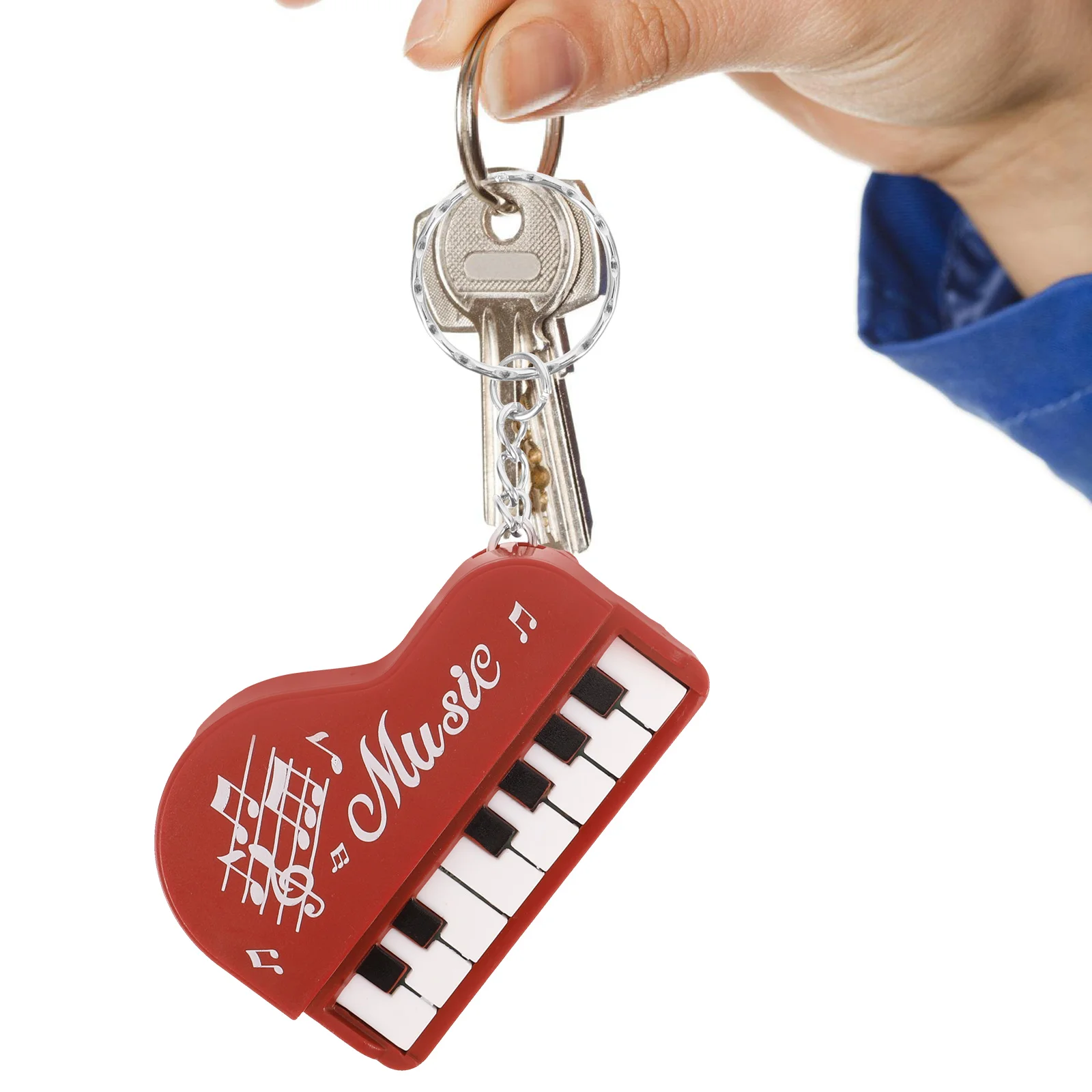 Piano Player Jewelry Musical Instrument Keychain Mini Keyboard Pocket Funny Keychains