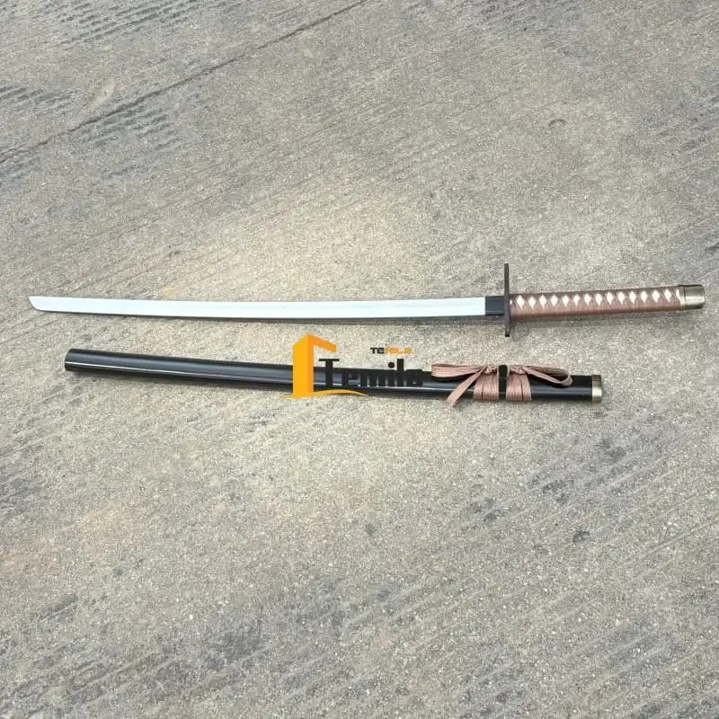 

100cm Anime Cosplay Props Wooden Sword Bleach Matsumoto Rangiku Katana Japan Samurai Costume Party Stage Props