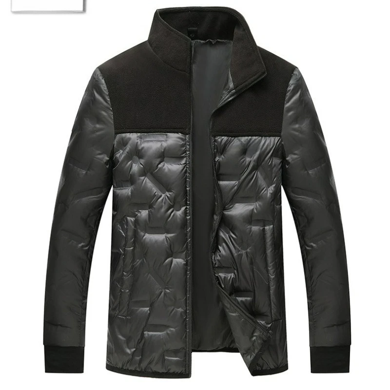 2025 New Winter Down Jacket Men's Trendy Luxury Detachable Liner Warm 90% White Duck Down Parka Casual Cold-proof Puffer Coat