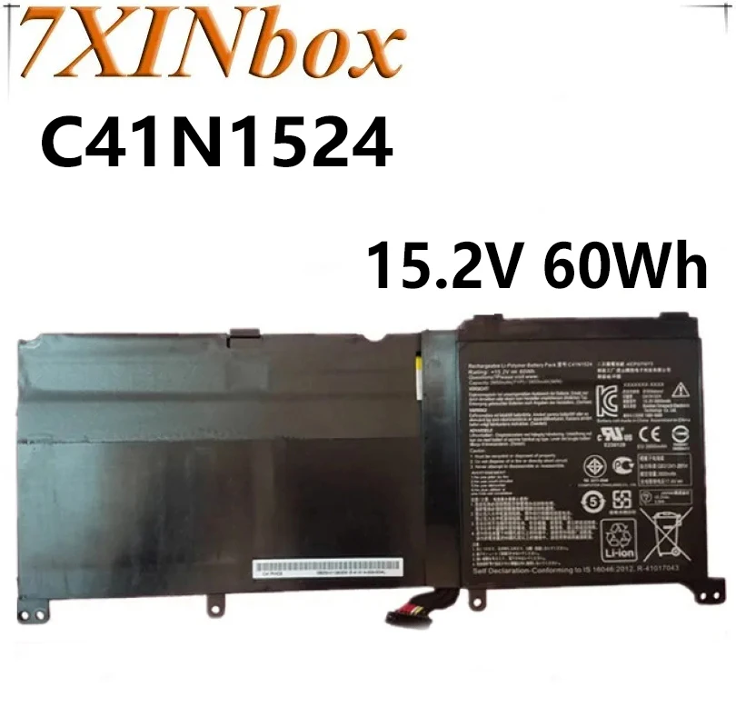 

7XINbox 15,2 V 60Wh оригинальный C41N1524 Аккумулятор для ноутбука Asus C41N1524 планшет для ноутбука