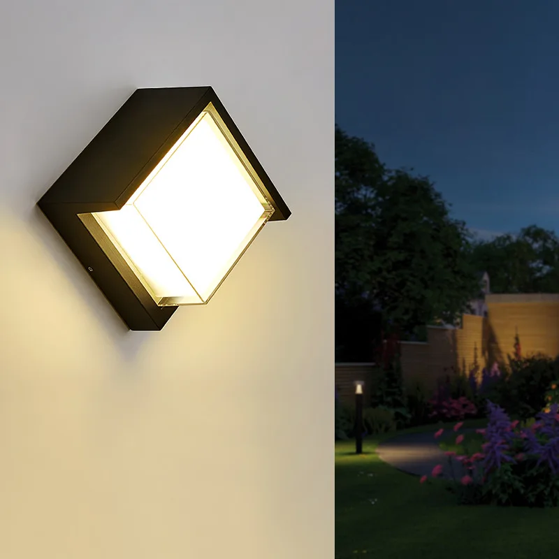 

Waterproof Hotel Garden Wall Lights Courtyard Home LED Lighting Fixture Outdoor Wall Lamp Villa Minimalist Balcony Outside Lamps
