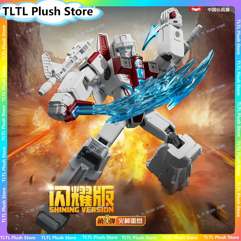 

Blokee Megatron OP Starscream Transformation Shining Version 5 Action Figures Toy Assembly Model Kit Boys Allspark Reignited