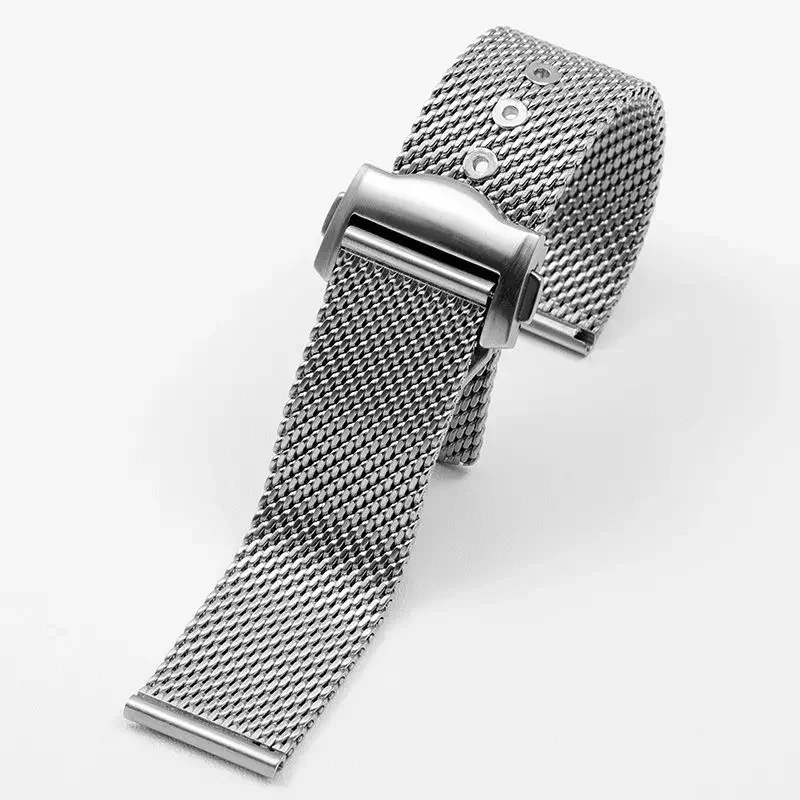 20mm Stainless Steel Watch Band for Omega Seamaster 300 No Time to Die 007 Men\'s Waterproof Sweet-Proof Milan Mesh Watch Strap