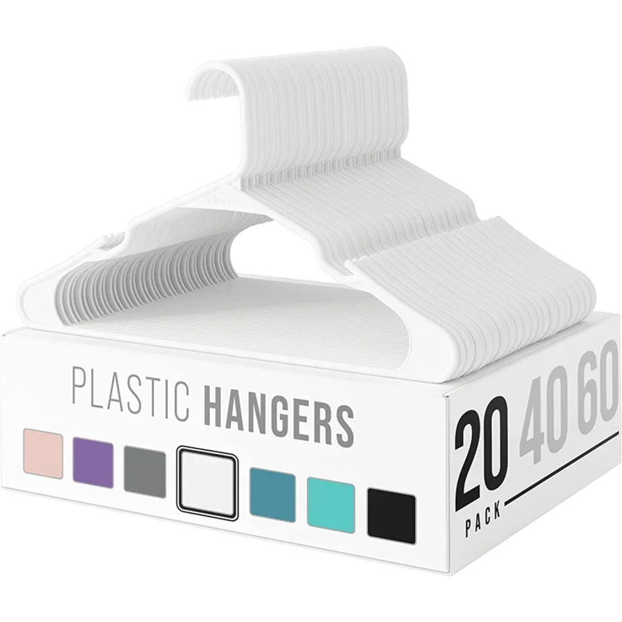 10/30Pcs Dry Wet Plastic Hangers With Notches Ultra-thin Space Saving Storage Of Non-slip Plastic Clothes Hanging Arrangement n