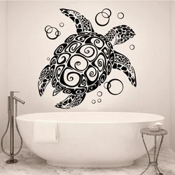 Turtle Wall Sticker Sea Animal Beach Holiday Home Travel Home Bedroom Living Room Door Window Bathroom Decoration Vinyl Decal 13
