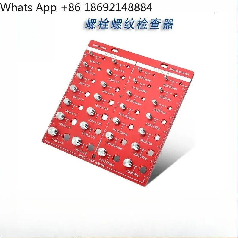 Screw Nut and Bolt Thread Checker Screw Gauge Nut Checker for All Standard Thread Sizes