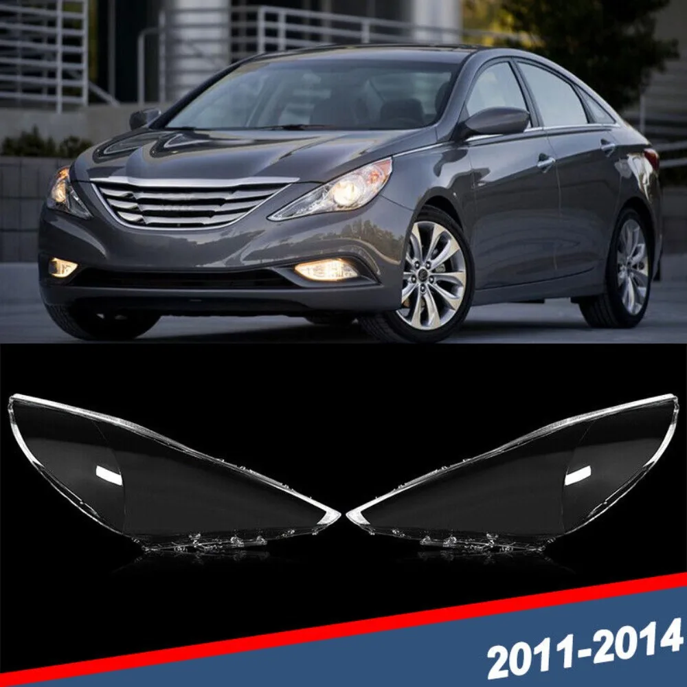 

For 2011-2014 Hyundai Sonata Left Right Side Headlight Headlamp Lens Cover Clear United States