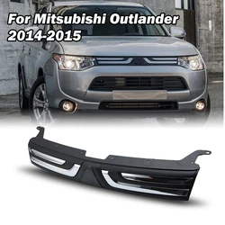 Front Bumper Grille for Mitsubishi Outlander 2014 2015 ABS Replacement with Chrome Trim car accessories Racing Grills 7450A743