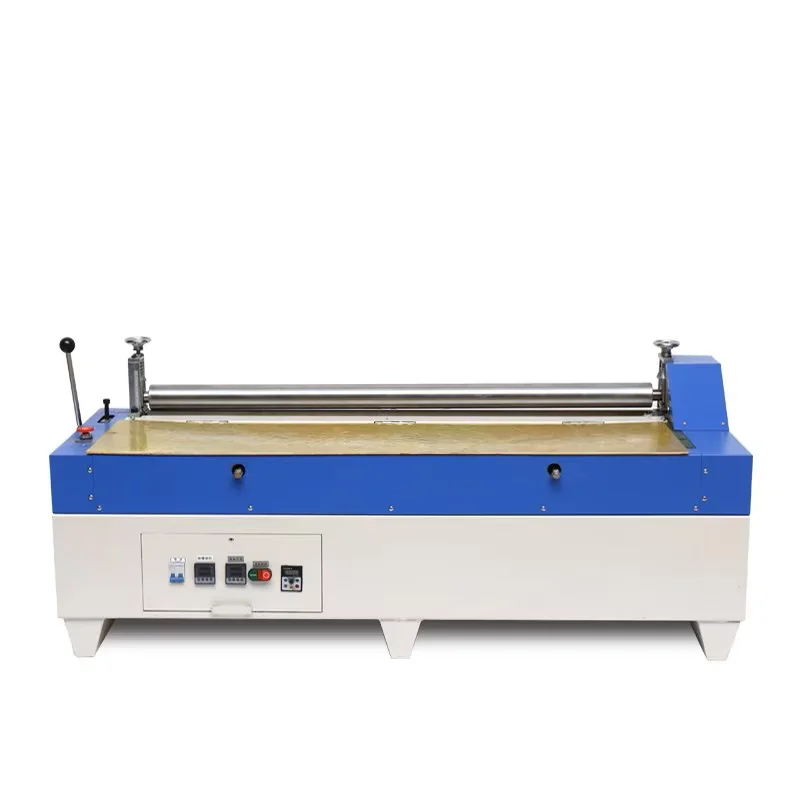Double-sided adhesive roller benchtop gluing machine