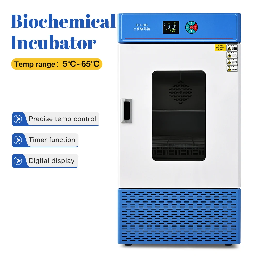 Factory Wholesale Microcomputer Controlled 50L-405L Laboratory Biochemical Incubator 5-85 ° C